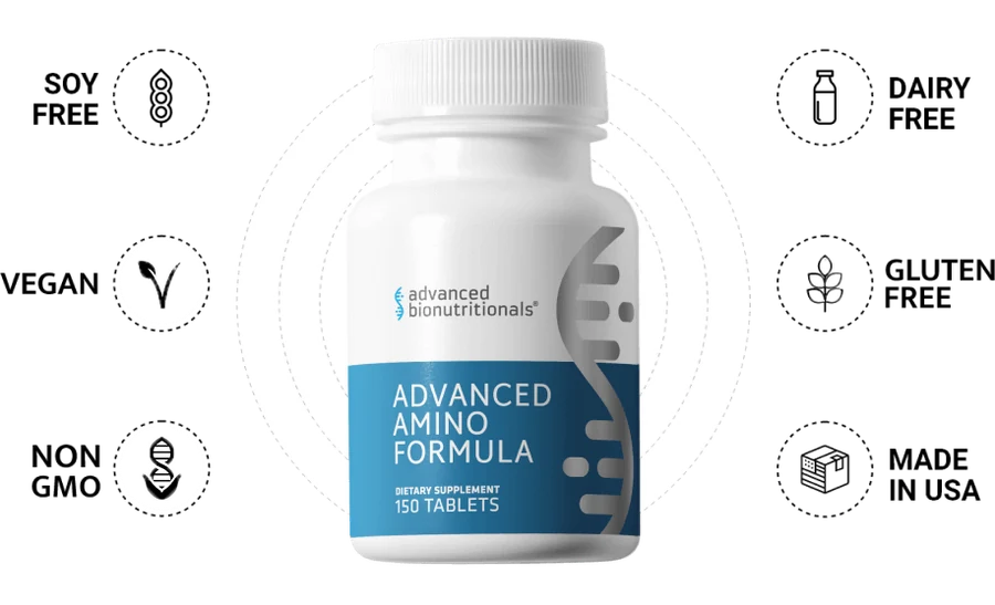 Advanced Amino Formula supplement bottle